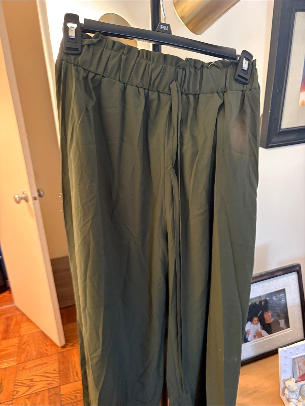 Olive Green women’s Relaxed Drawstring Pants